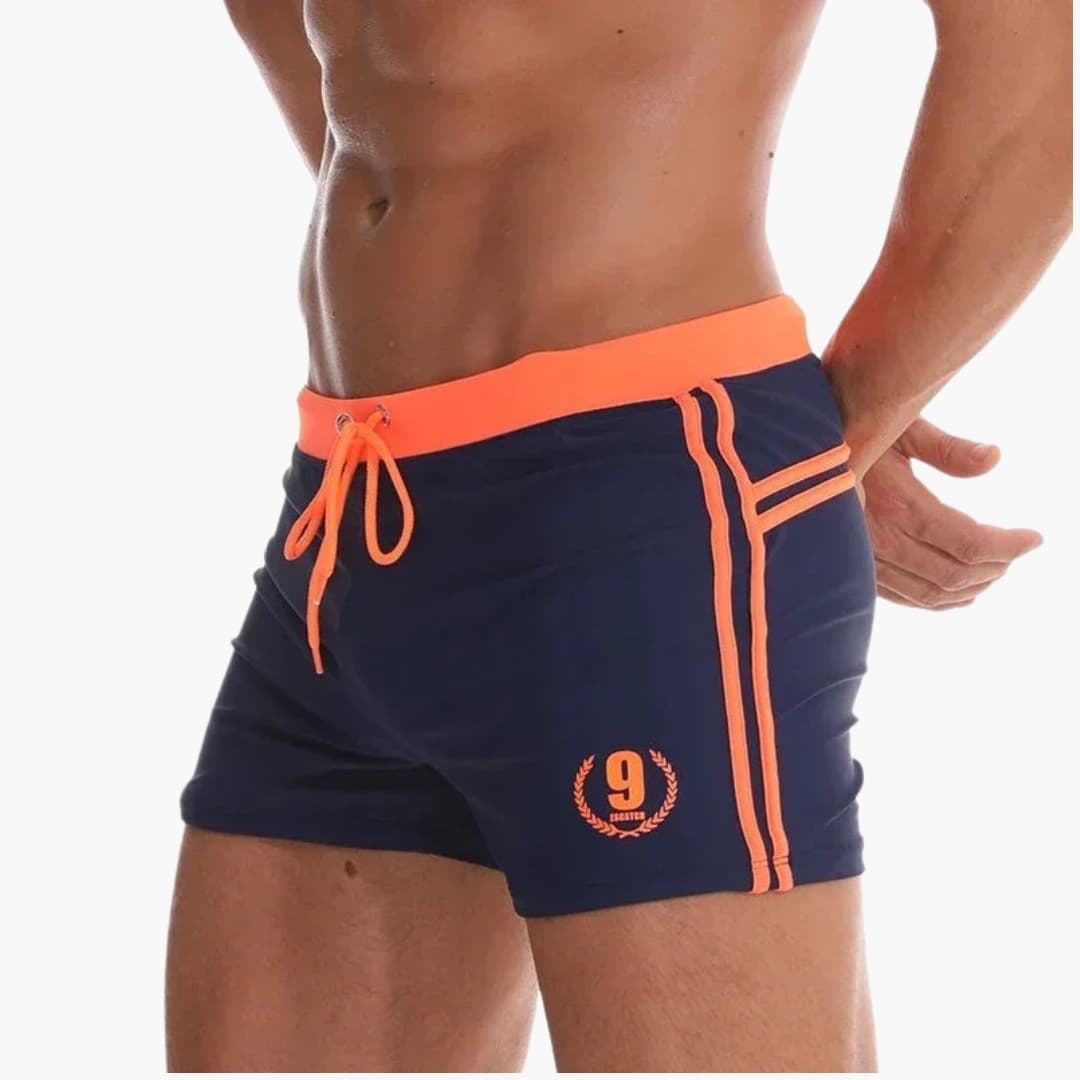 Herren Badehose mit elastischem Bund I kurs und bequem