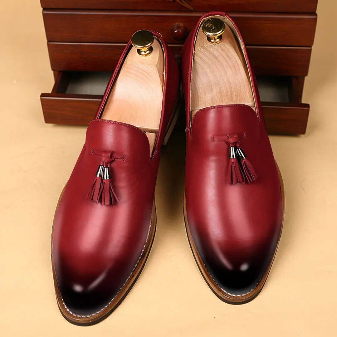 Elegante Mokassins Damen mit Quasten aus Leder | Bequeme Passform für Stil und Komfort 0