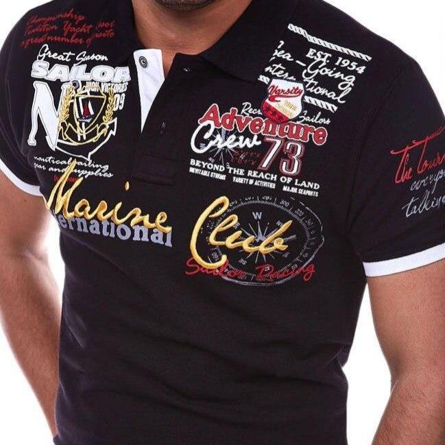 Poloshirt Herren | Modernes Poloshirt mit Auffälligen Buchstaben | Stylisches Design für Komfort und Blickfang 3