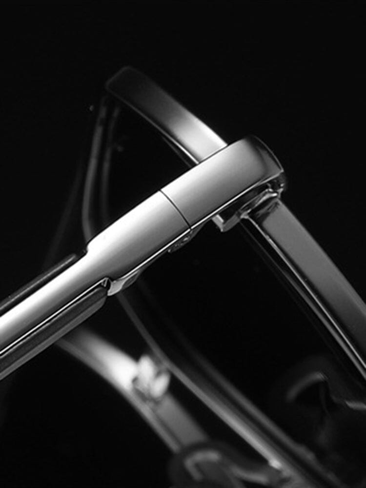 Runde Sonnenbrille für Herren mit polarisierten Gläsern und Metallrahmen