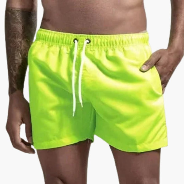 Herren-Badeshorts mit elastischem Bund und verstellbarem Kordelzug