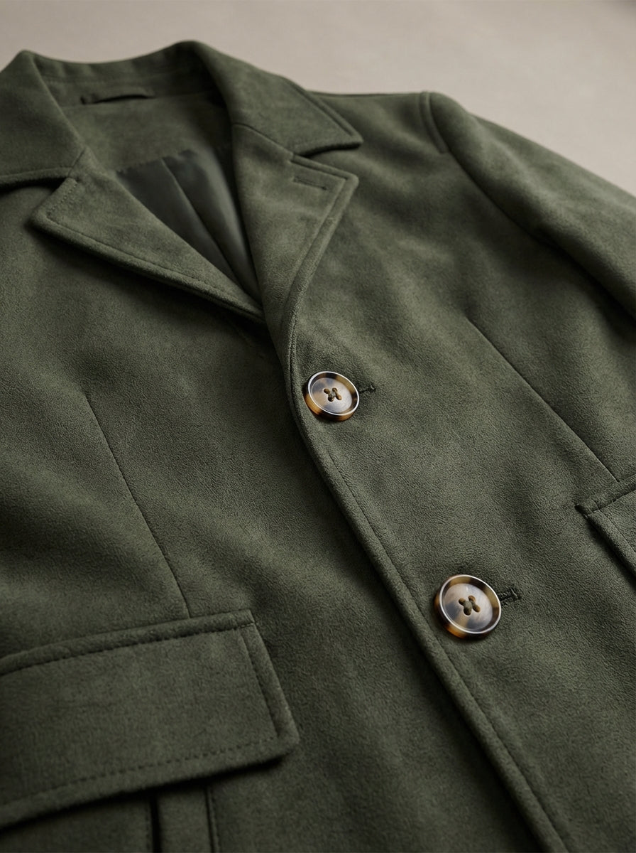 Herren Blazer Langem Ärmel Reverskragen Lässigem Schnitt | Leicht Jacke