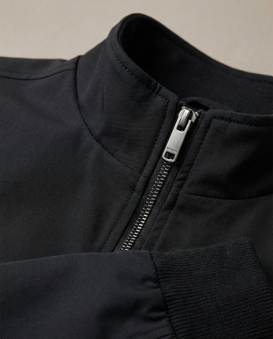 Herren Stehkragen Langen Ärmeln Übergangsjacke | Leichte Jacke