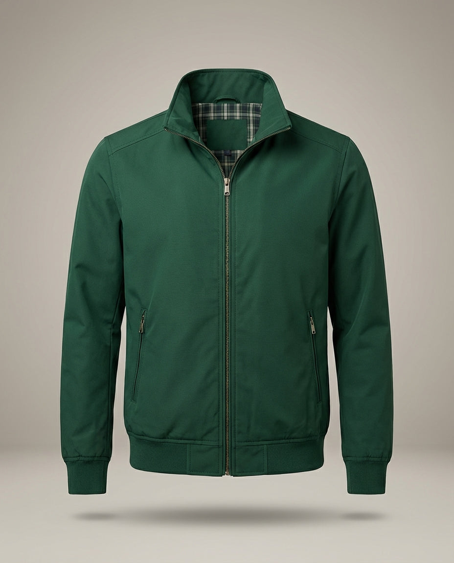 Herren Stehkragen Langen Ärmeln Übergangsjacke | Leichte Jacke