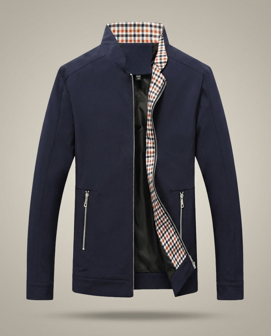 Herren Stehkragen Reißverschluss Übergangsjacke | Leichte Jacke