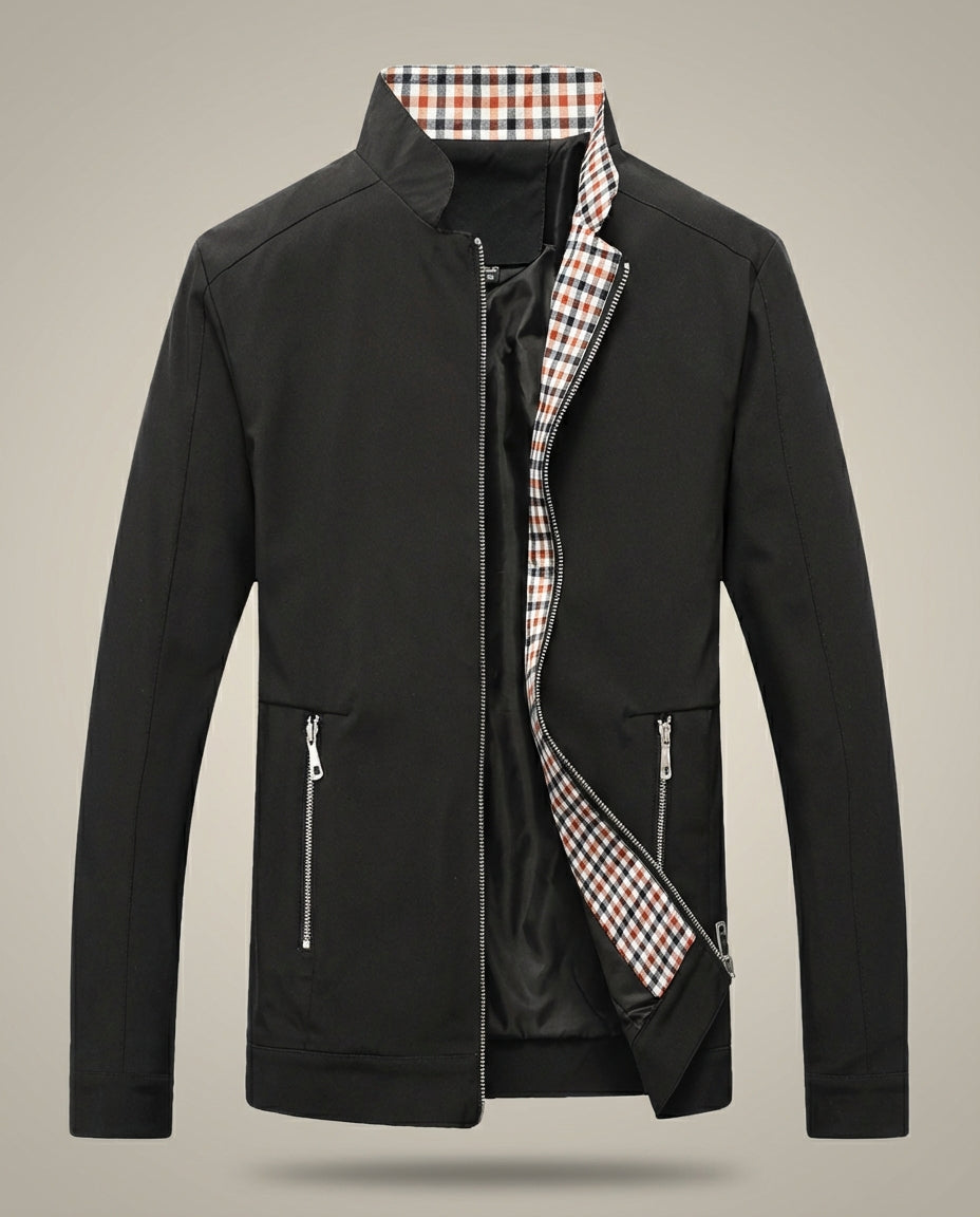 Herren Stehkragen Reißverschluss Übergangsjacke | Leichte Jacke