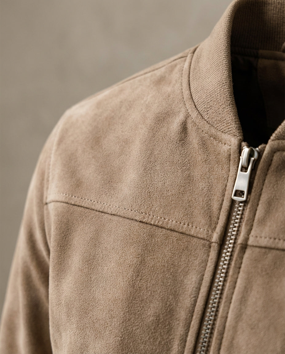 Herren Stehkragen Reißverschluss Übergangsjacke | Leichte Jacke