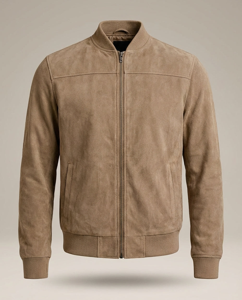 Herren Stehkragen Reißverschluss Übergangsjacke | Leichte Jacke