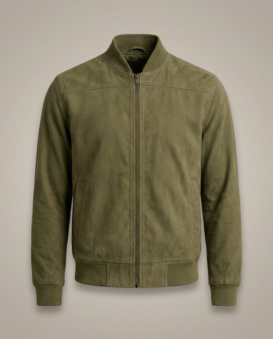 Herren Stehkragen Reißverschluss Übergangsjacke | Leichte Jacke