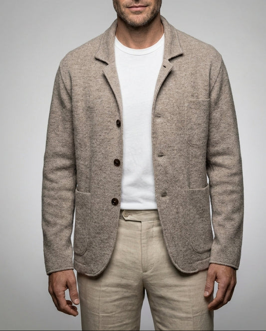 Herren Strickjacke Blazer Frühling Sommer