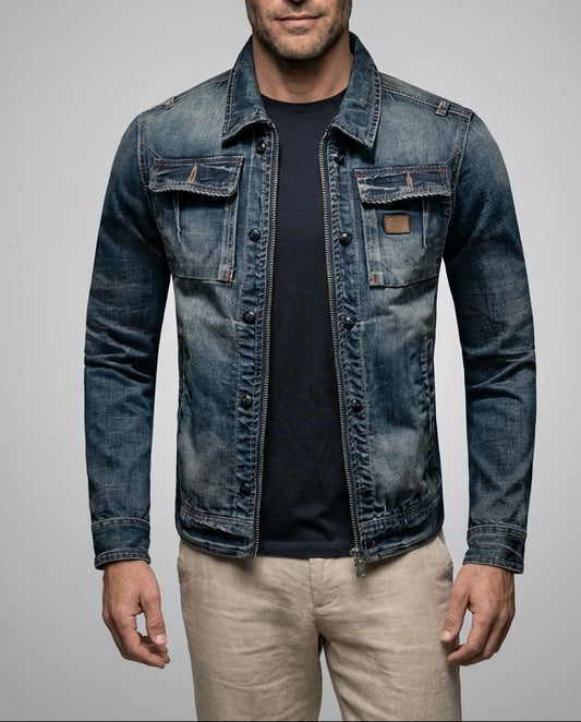 Vintage Denim | Damen Jeansjacke mit Bequemer Passform | Zeitloses Design für Stil und Komfort