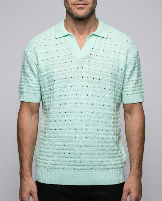 Herren Poloshirt Neon Akzente Kurzarm Baumwolle