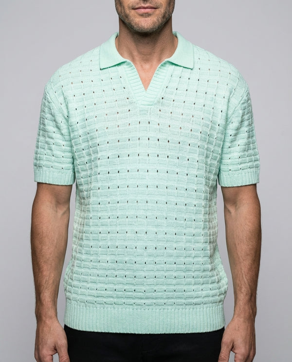 Herren Poloshirt Neon Akzente Kurzarm Baumwolle