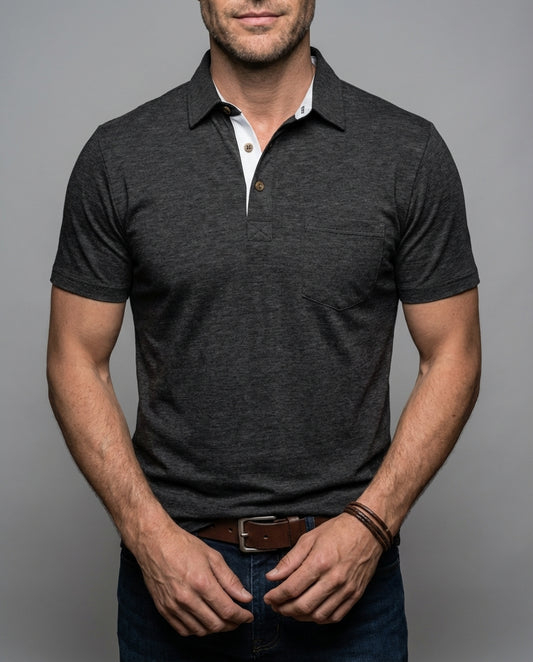 Poloshirt Herren Kurzarm Baumwolle Frühling Sommer