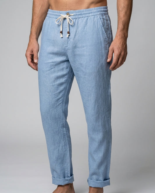 Herren Hose Elastischer Bund Sommer