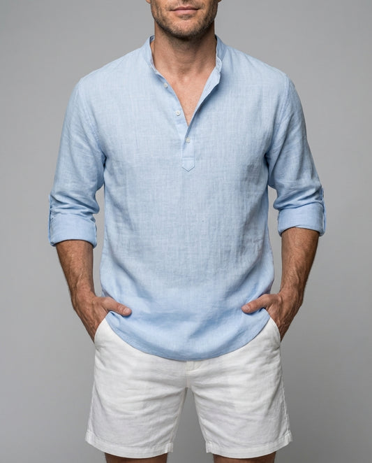 Hemd Herren Langarm Klassischer Kragen